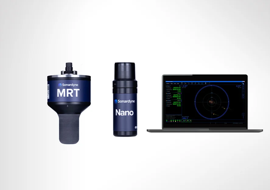 Sonardyne Micro-Ranger 2 USBL system: MRT transceiver, Nano transponder and tracking software